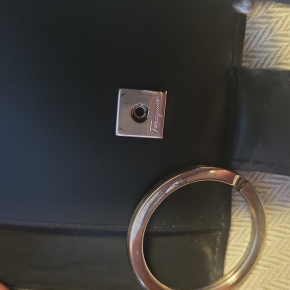 Salvatore Ferragomo Black Embossed Key Holder Wallet - Picture 9 of 17